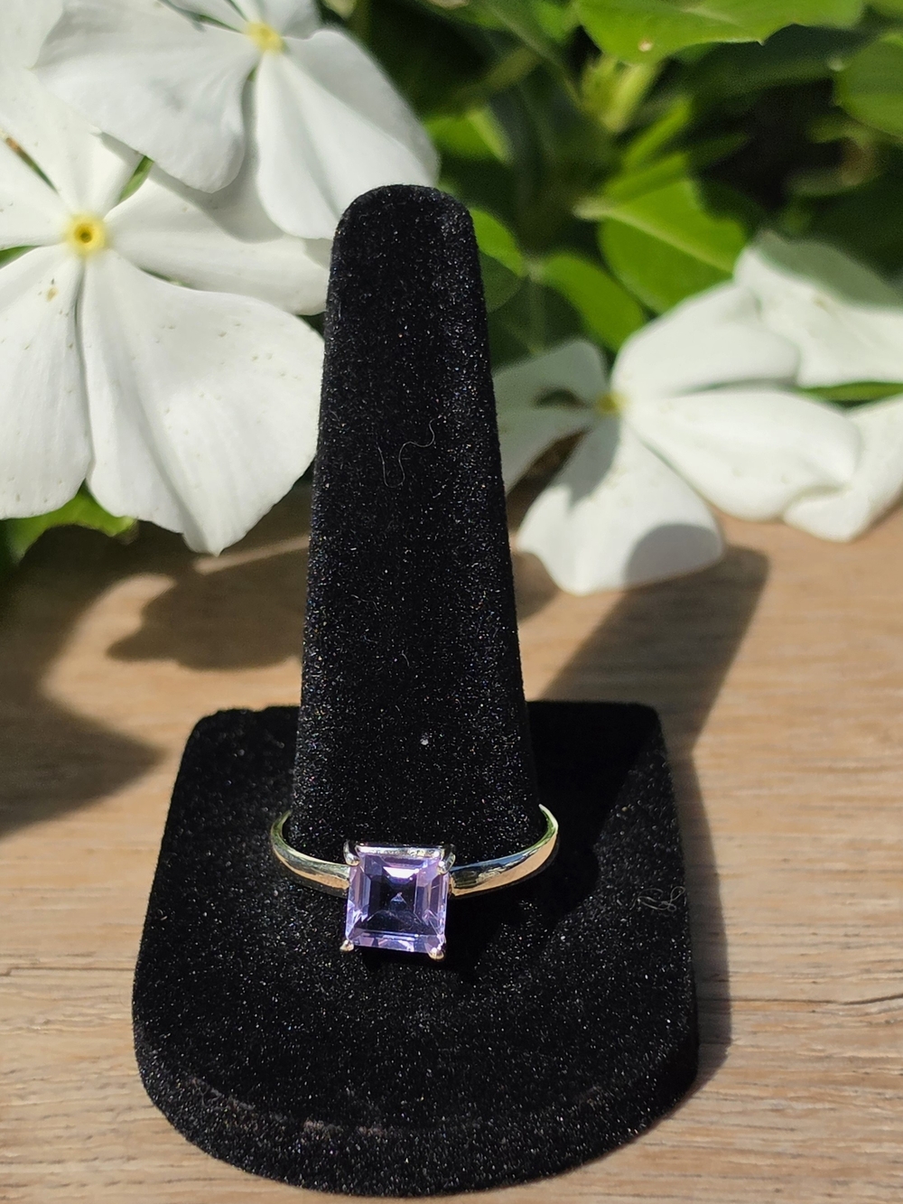 Sterling Silver Amethyst Gemstone Ring